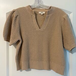 Women's Tan Knit Sweater